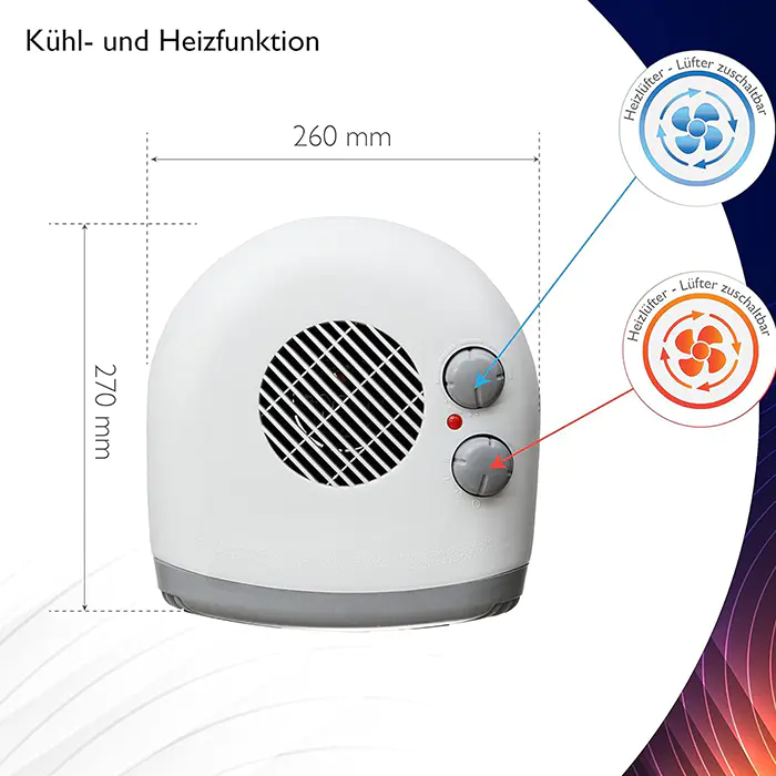 Mobile Convector Fan Electric Heater