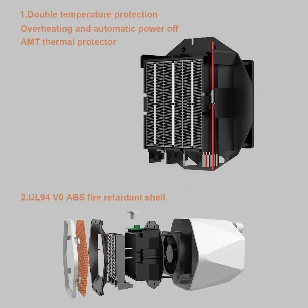 Hexagonal Heater White